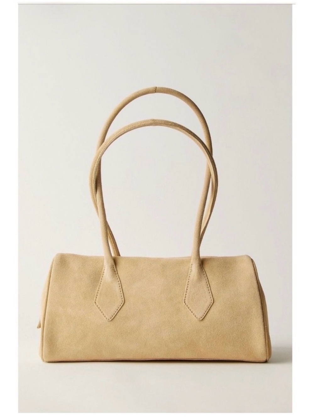 Free People Sierra Suede Shoulder Bag in Whipped Butter